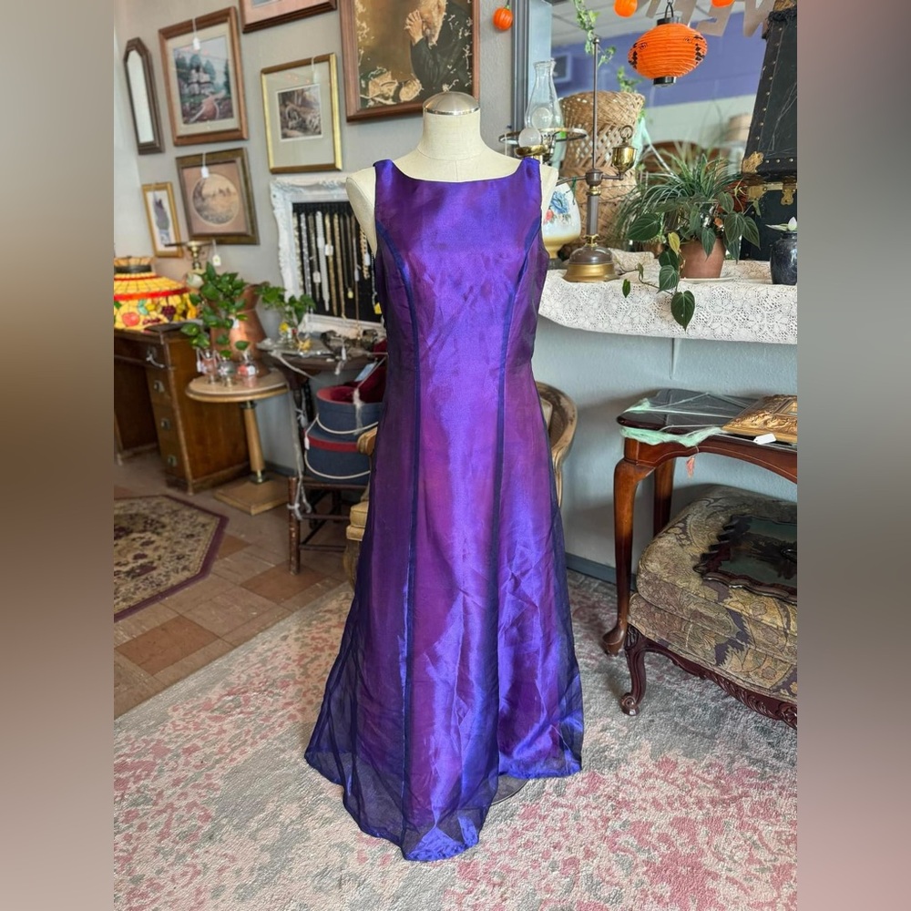 Vintage Dave & Johnny Iridescent Prom Dress